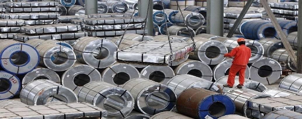صادرات فولاد نشان داده شده است.
